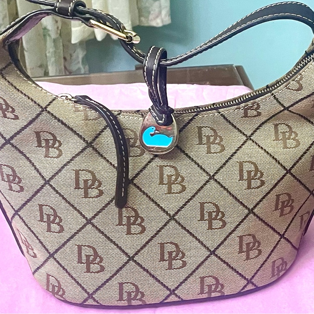 Dooney & Bourke Brown Signature Hobo Bag